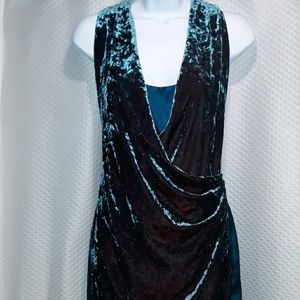 Aiden Mattox draped velvet special occasion dress
